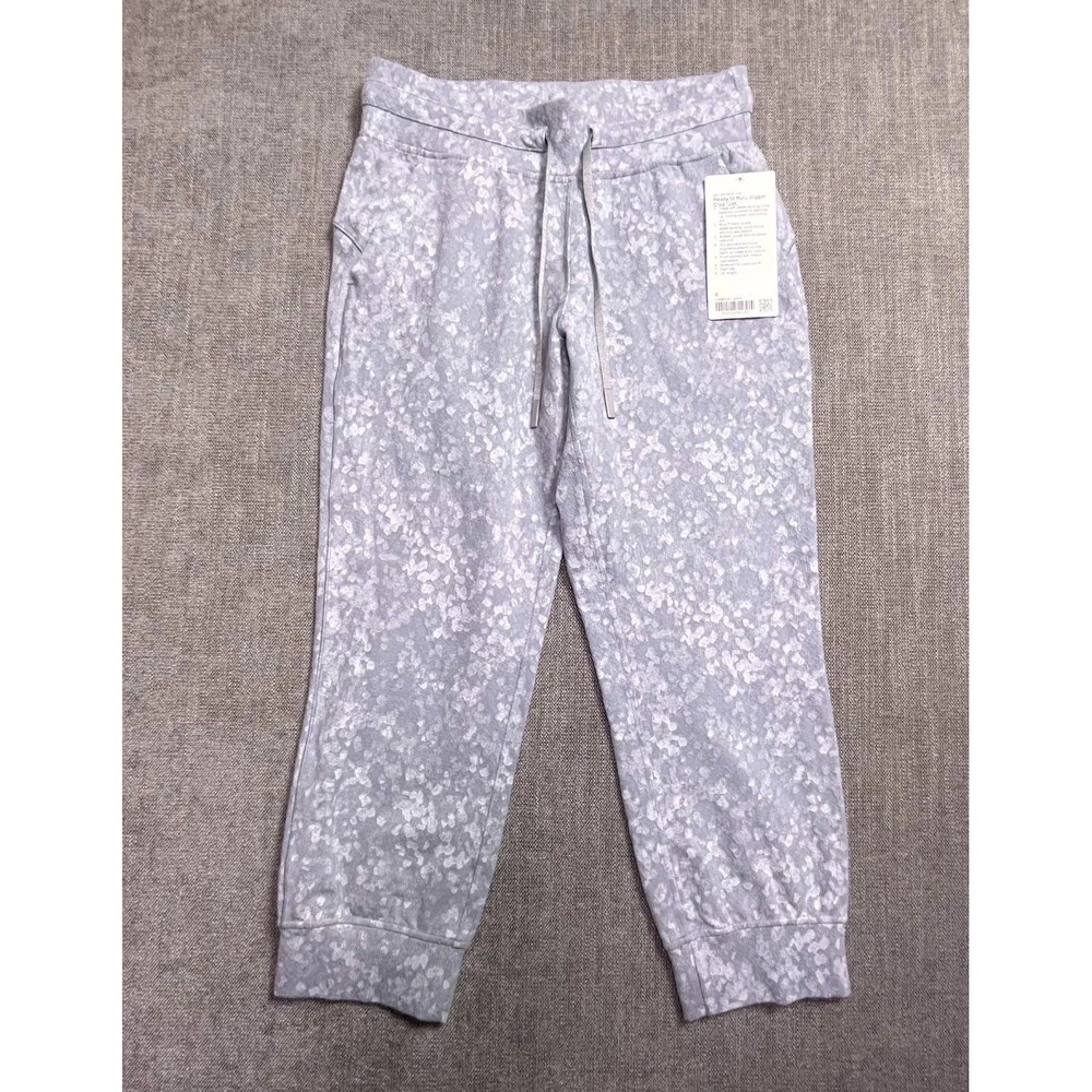 Lululemon Ready To Rulu Jogger Cropped Pants Womens 6 Gray LW6BOJS